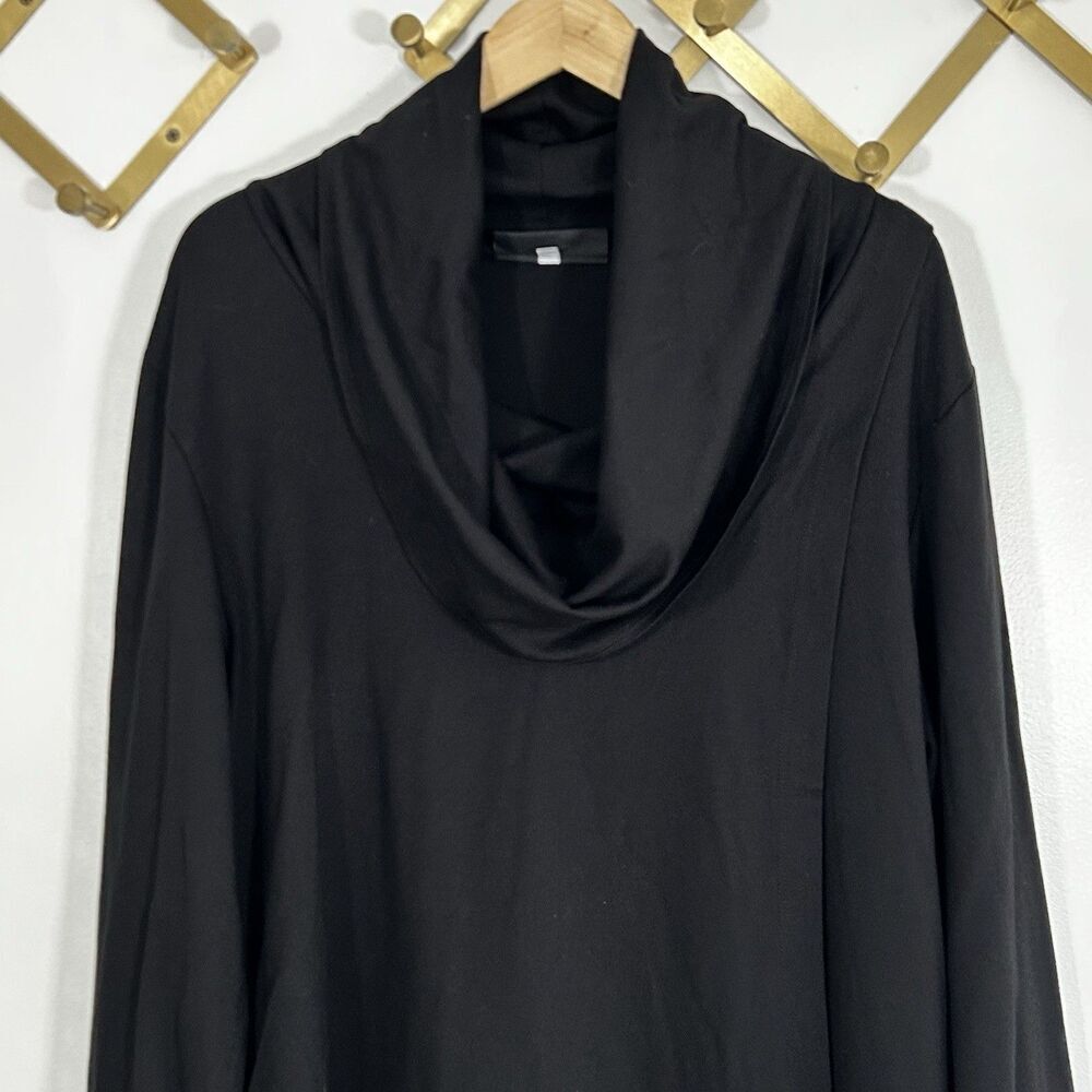 Bryn Walker Pita Modal Ponte Cowl Neck Tunic Top Asymmetric Peak Hem Medium - Picture 3 of 10